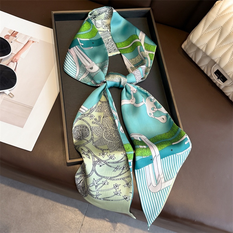 Women Bags H&M - Sciarpa in Seta Stampata Fronte-Retro da