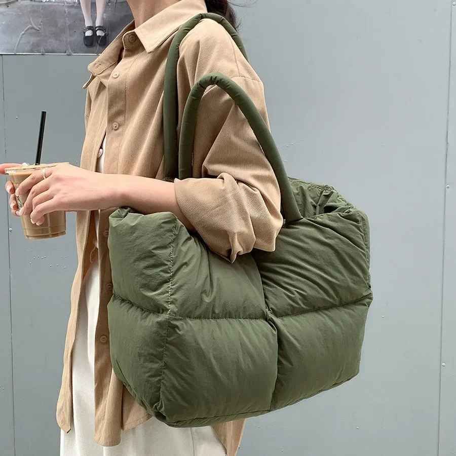 Women Bags Low Price - Tote imbottito in cotone Borsa a