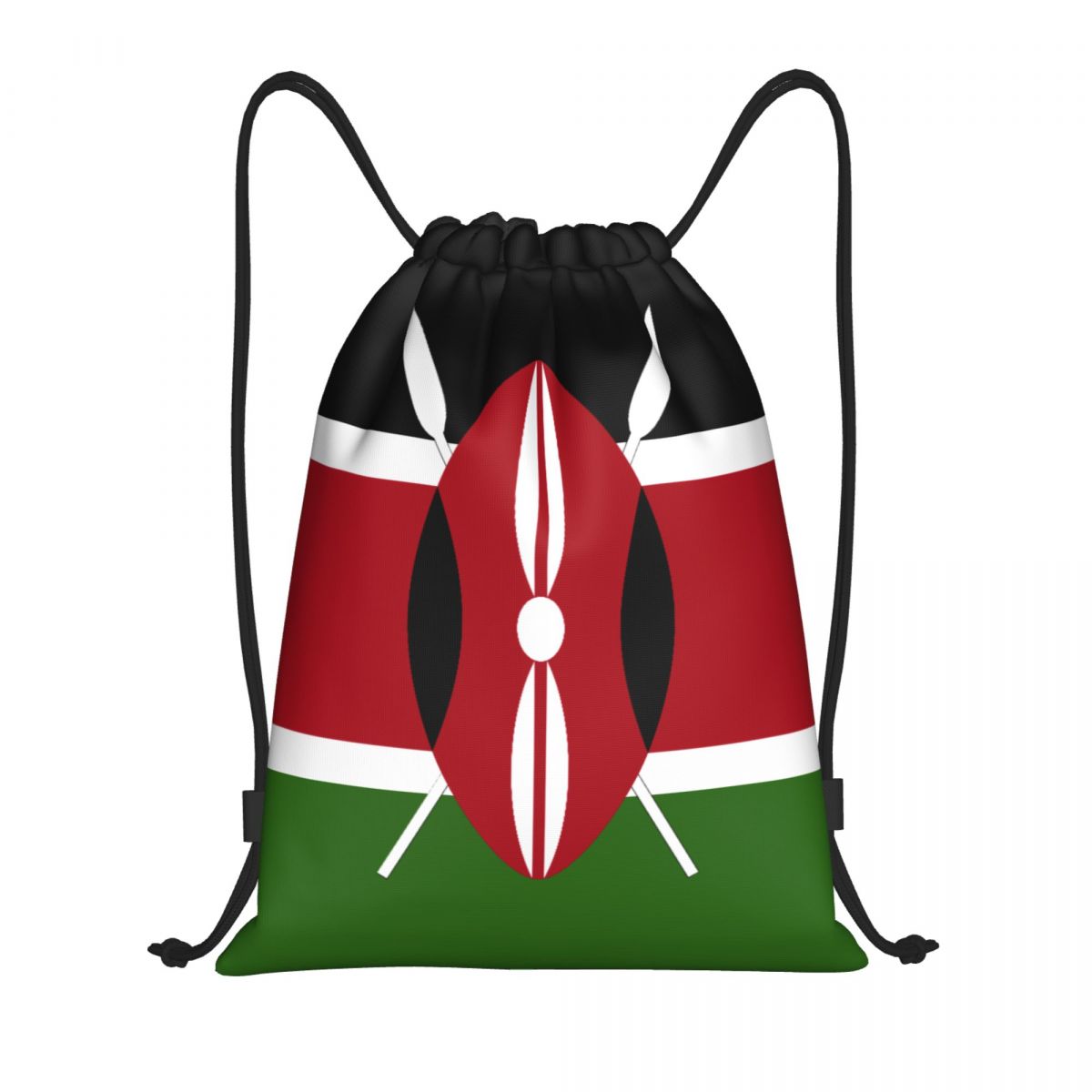 Women Bags Kenya - Borsa con coulisse personalizzata con bandiera