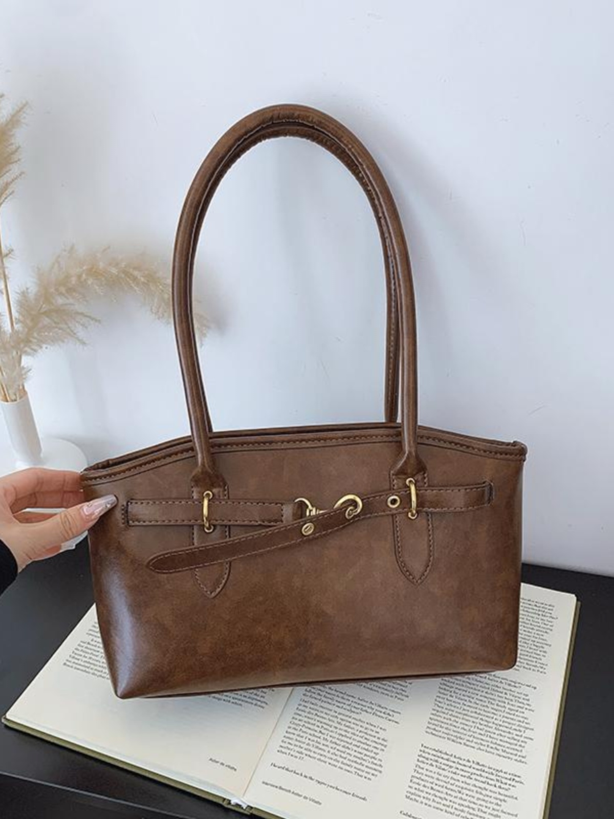 Women'S Elle Bags - Borsa a tracolla retrò grande capacità