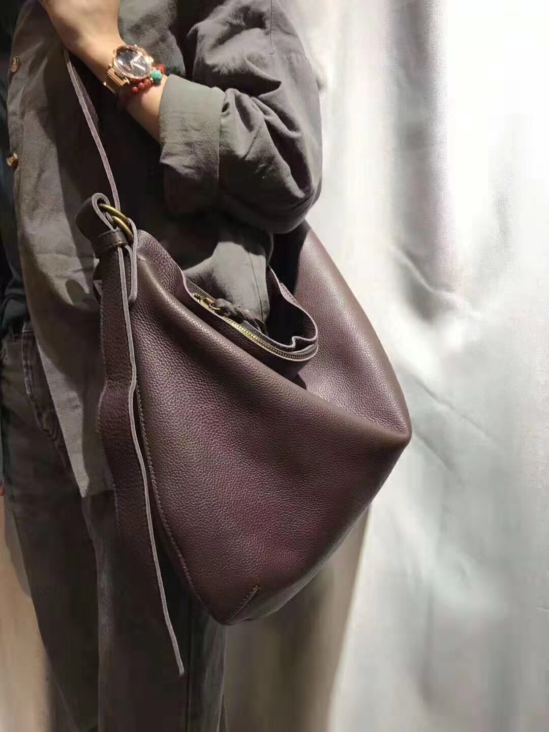 Women Bags H&M - Borsa da Donna in Vera Pelle