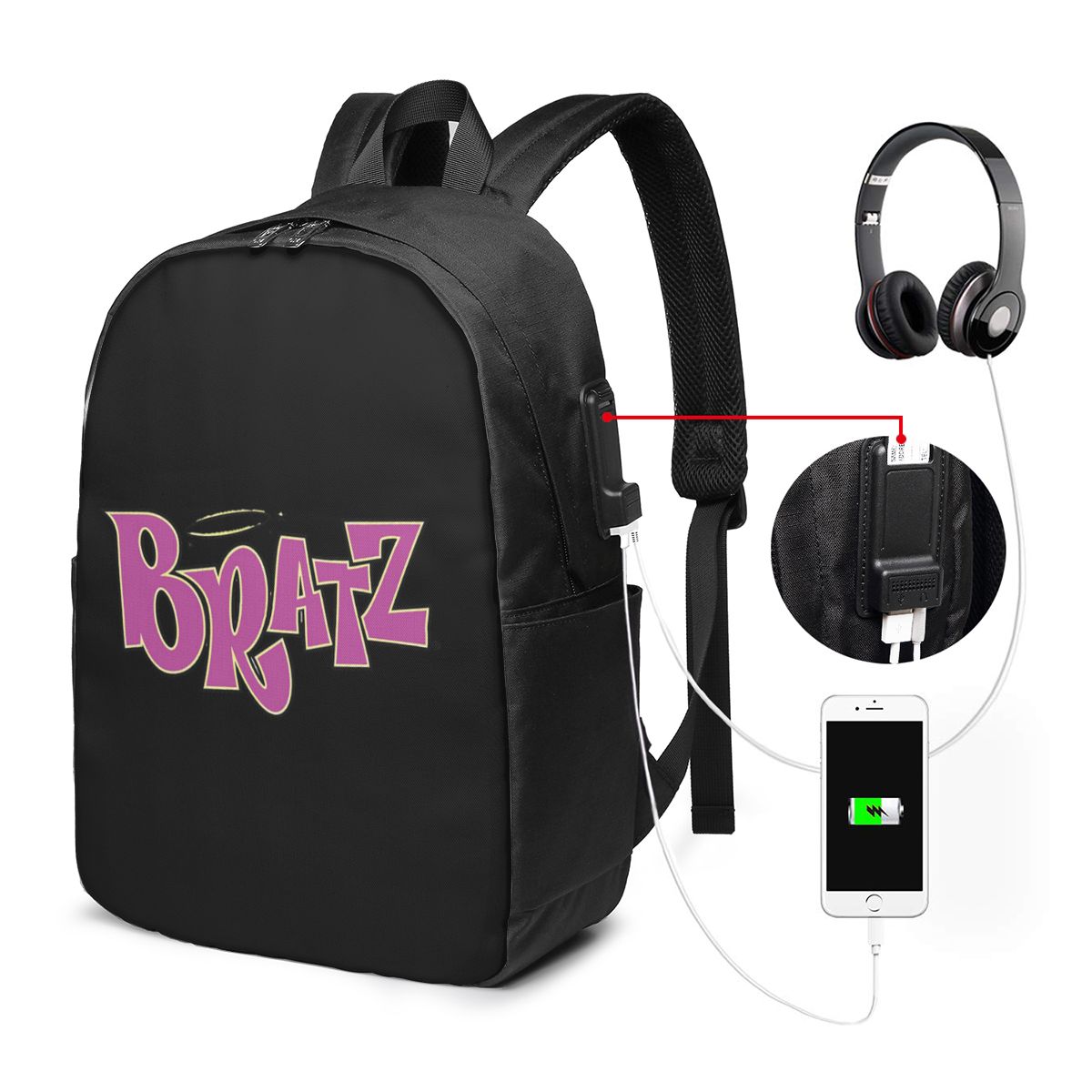 Women Bags Logo - Zaino con logo Bratz, borsa da