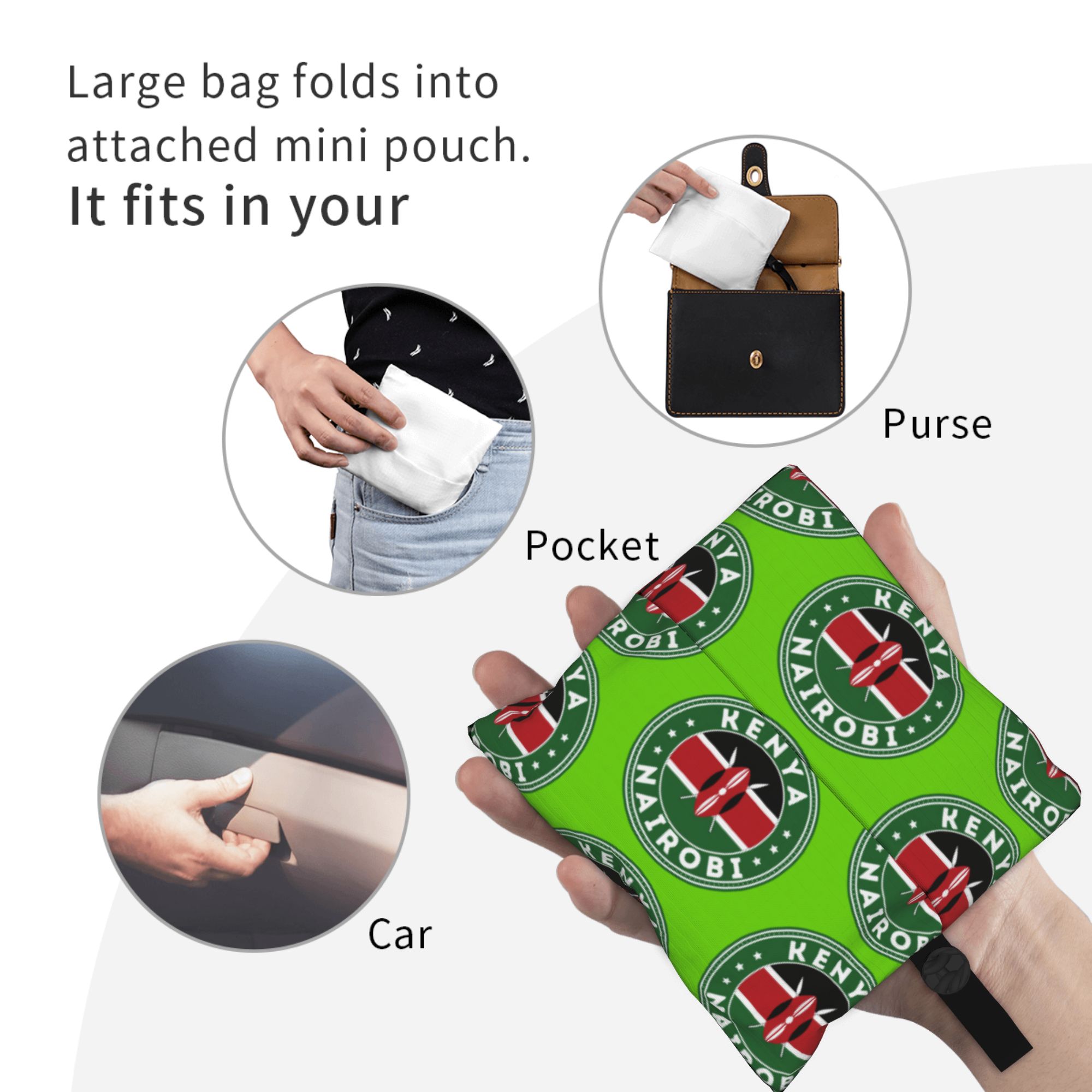 Borsa riutilizzabile con bandi - Women Bags Kenya recensione e prezzo