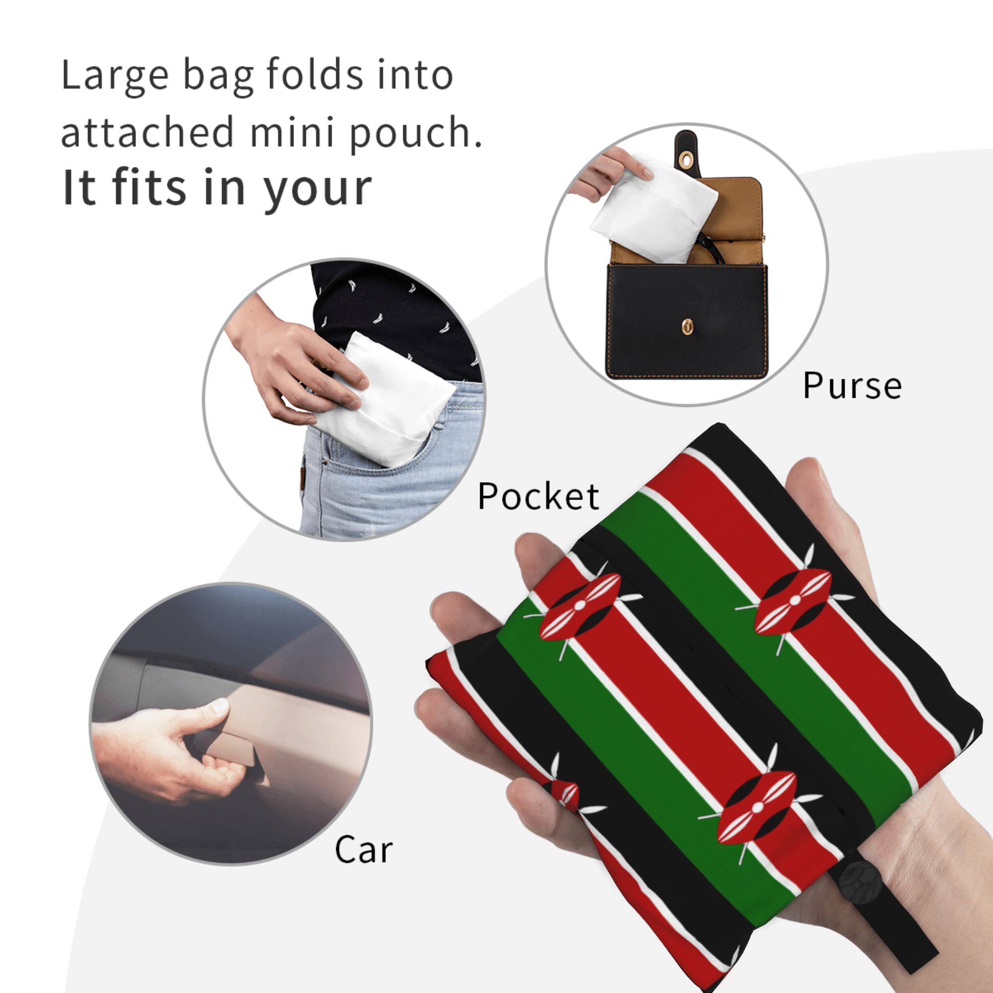 Borsa Shopping Riciclabile con - Women Bags Kenya recensione e prezzo