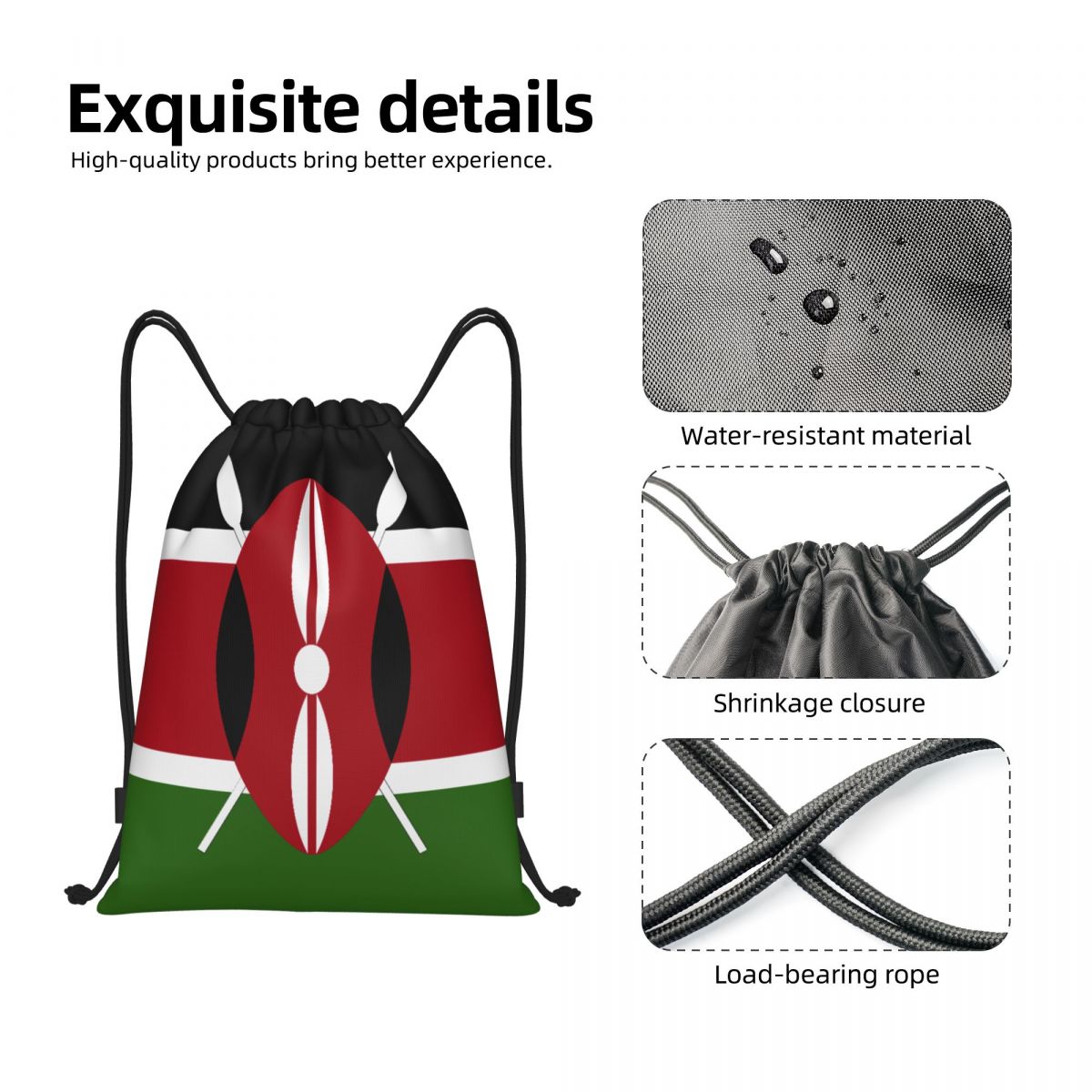 Borsa con coulisse personalizz - Women Bags Kenya recensione e prezzo