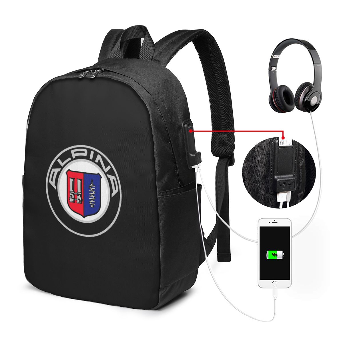 Alpina - Zaino con logo di aut - Women Bags Logo recensione e prezzo