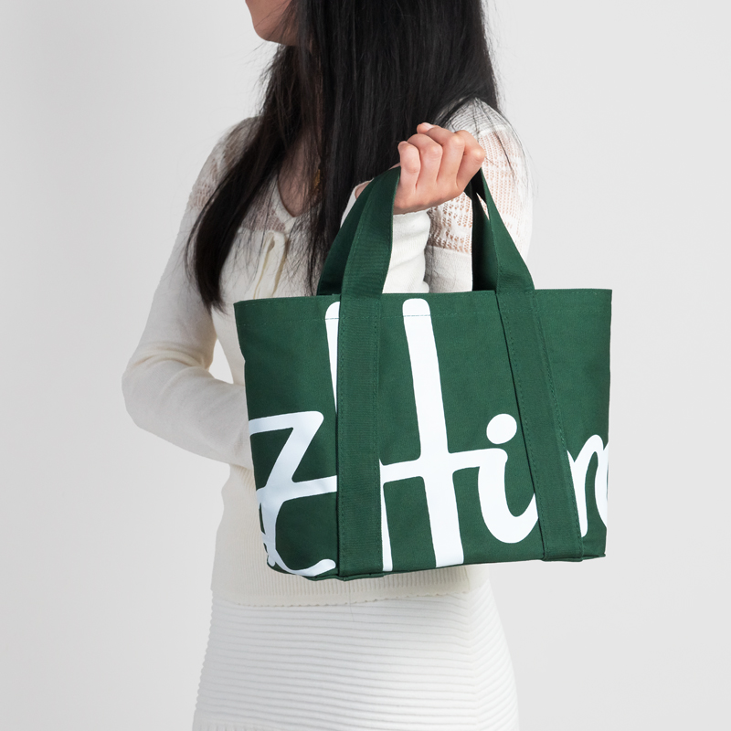 Borsa tote in cotone con logo  - Women Bags Logo recensione e prezzo