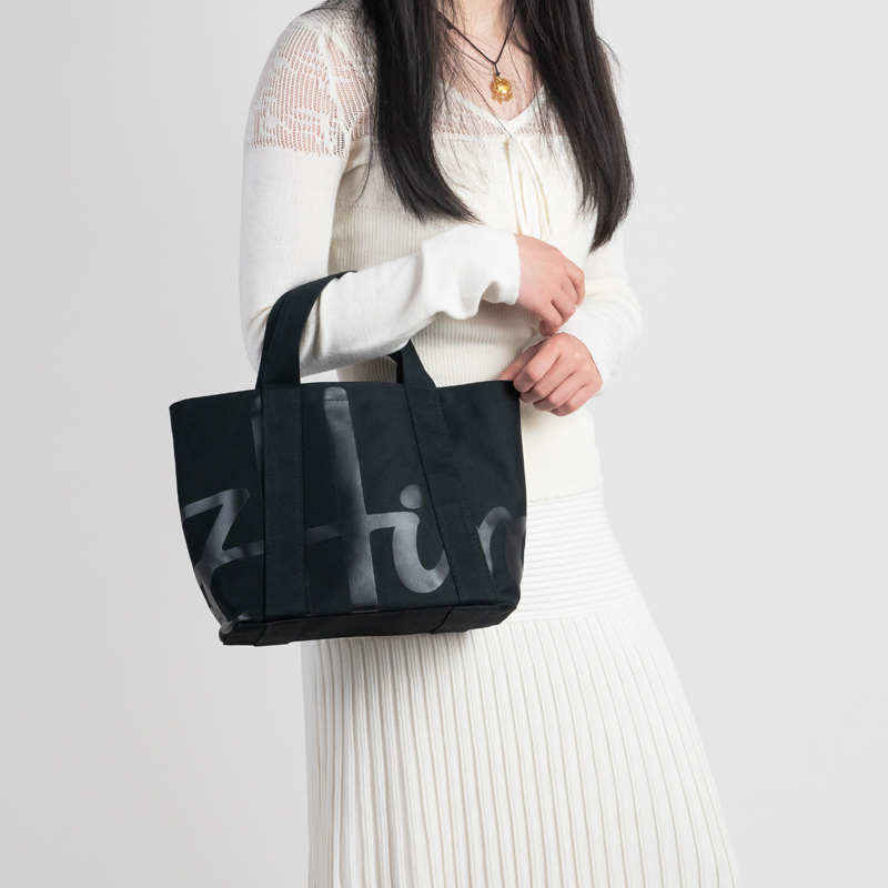 Borsa tote in cotone con logo  - Women Bags Logo recensione e prezzo