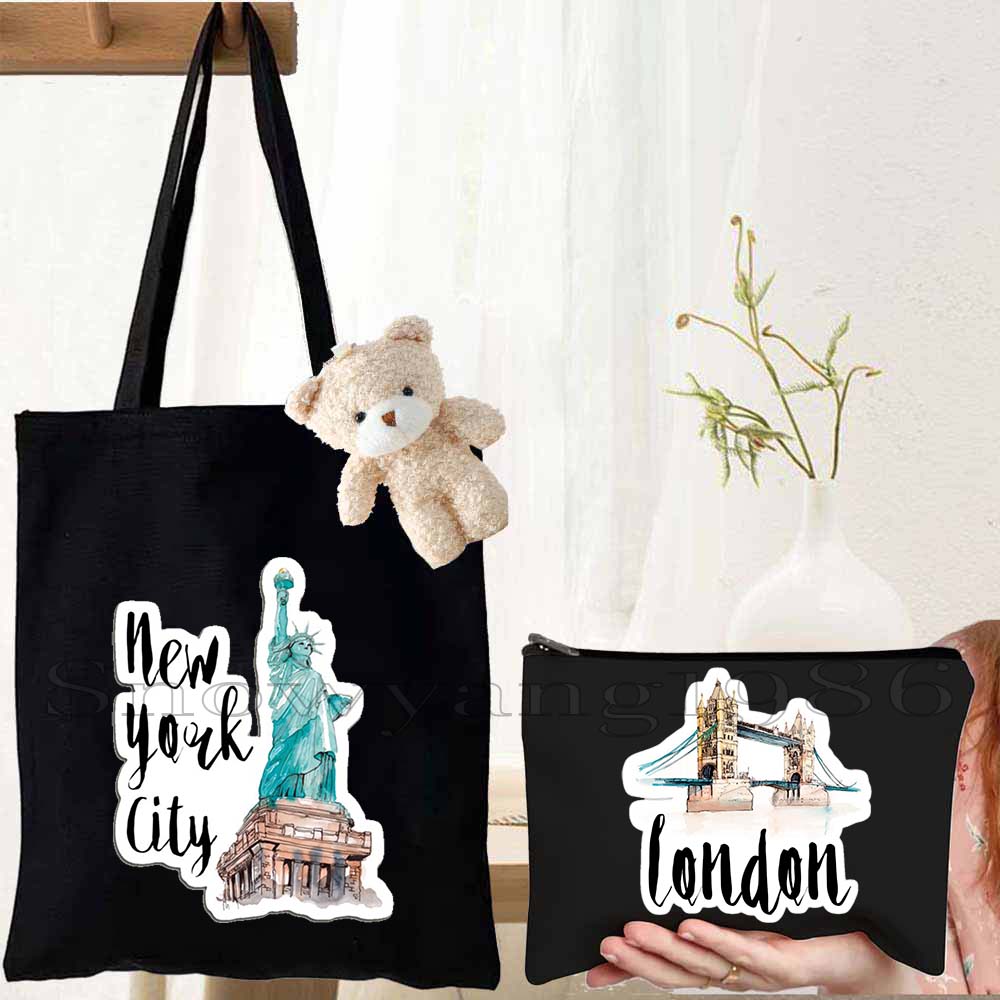 Set di 3 Borse Tote in Tela pe - Women Bags Egypt recensione e prezzo